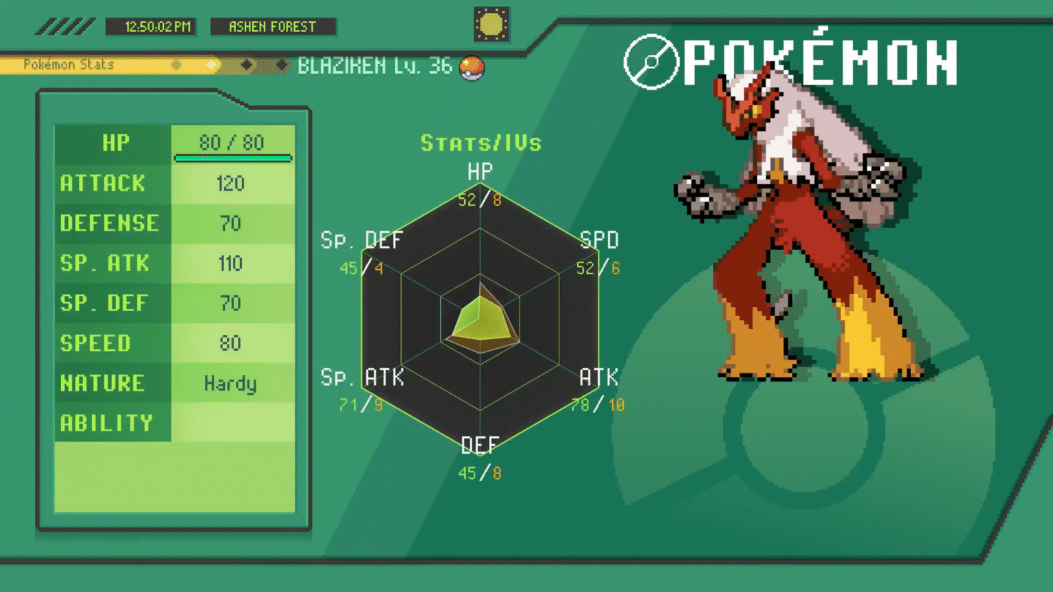 Pokemon Gamma Emerald - Day-night system and time-related Pokemon encounters